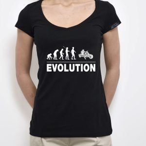 FBF Evolution Femme – Tee Shirt noir col en V