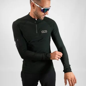 Polaire Zippée Running IMPACT Homme - Vert sapin