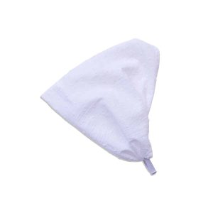 Bandeau fichu blanc en plumetis – réglable enfant & adulte