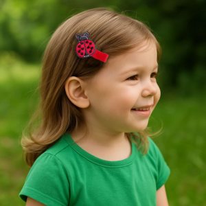 Barrette cheveux petite coccinelle