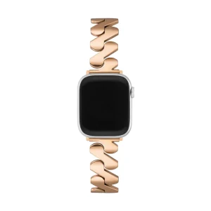 Bracelet Apple Watch moderne, pour femme, acier spirale tendance, modèle Azia