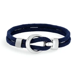 Bracelet cordon, à crochet en acier inoxydable, modèle Pedro