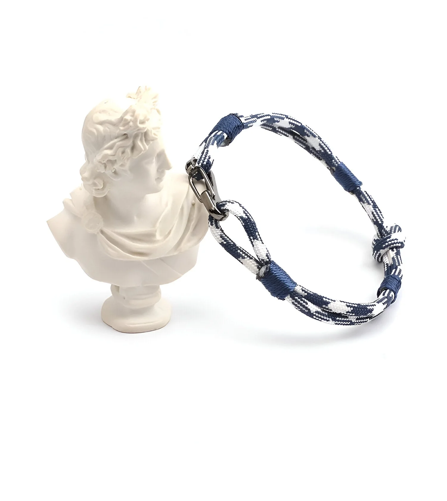 Bracelet cordon à nœud et à mousqueton, pour homme, modèle Parker – Image 4