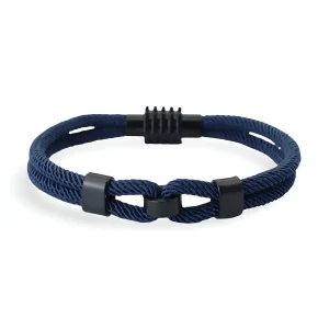 Bracelet cordon double, à nœud, pour homme, modèle Stevie