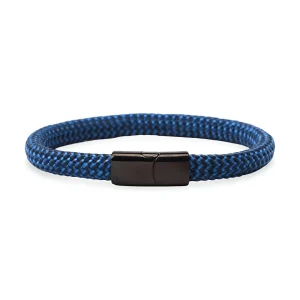 Bracelet cordon, en corde de bateau et acier inoxydable, modèle Yano
