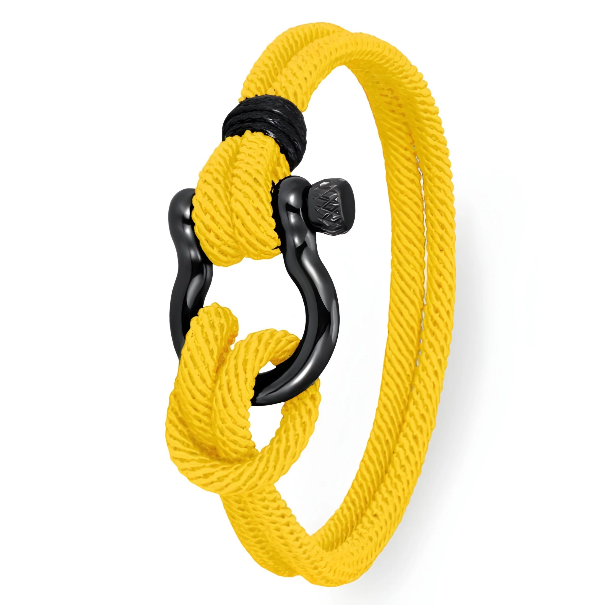 Bracelet cordon pour homme, mousqueton, modèle Nico – Image 6