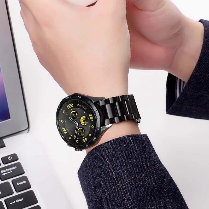 Bracelet de montre connectée, à maillons, en acier inoxydable pour Samsung Galaxy Watch, modèle Nirzo – Image 3