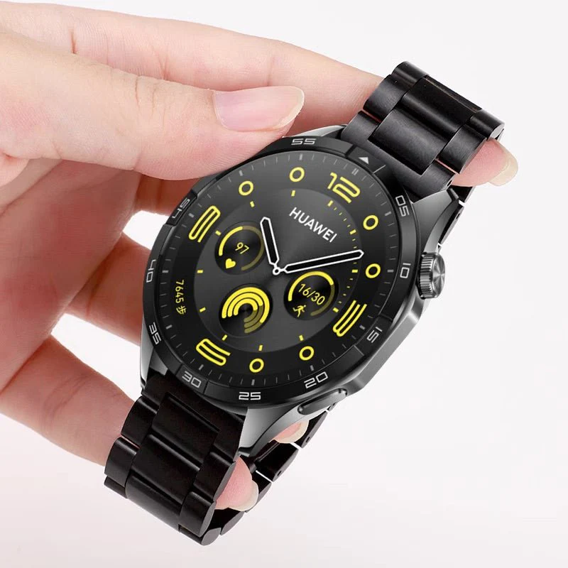 Bracelet de montre connectée, à maillons, en acier inoxydable pour Samsung Galaxy Watch, modèle Nirzo – Image 4