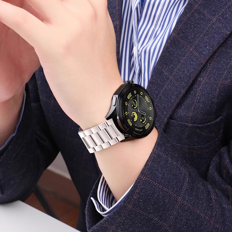 Bracelet de montre connectée, à maillons, en acier inoxydable pour Samsung Galaxy Watch, modèle Nirzo – Image 5