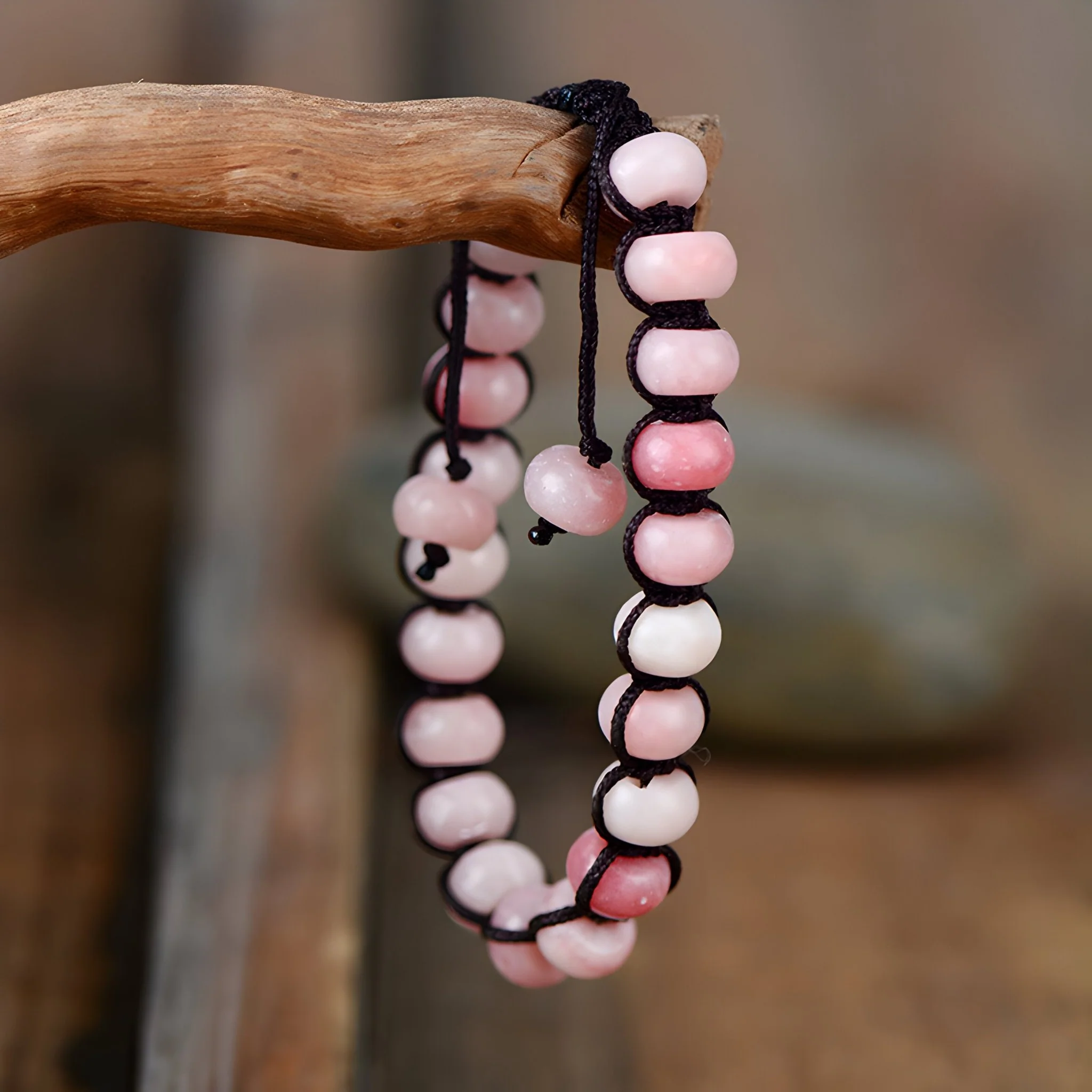 Bracelet en opale rose pour femme, symbole d'amour, modèle Callie – Image 4