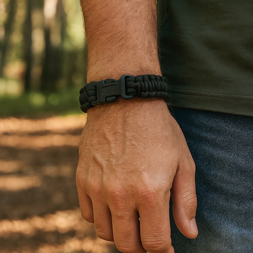 Bracelet en paracorde multifonction, bracelet de survie pour randonnée et aventure, corde déployable, modèle Simio – Image 4