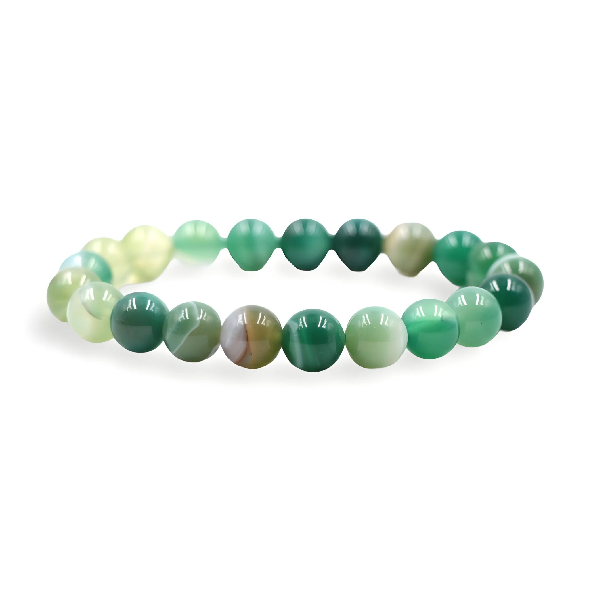 Bracelet en pierre d'agate, aux couleurs vives, mixte, modèle Marlo – Image 8