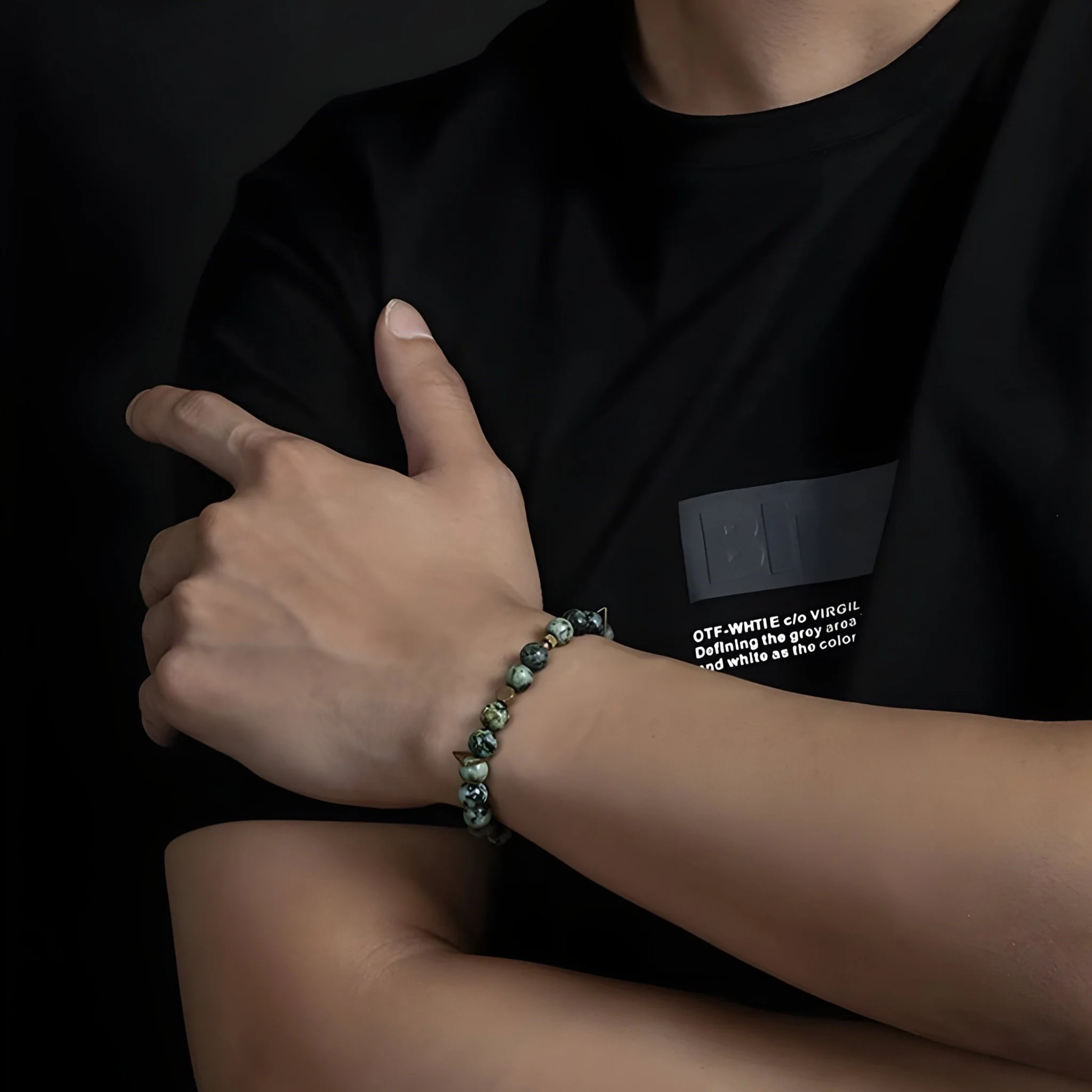 Bracelet en pierre naturelles, coloré et impactant, mixte, modèle Suvad – Image 3