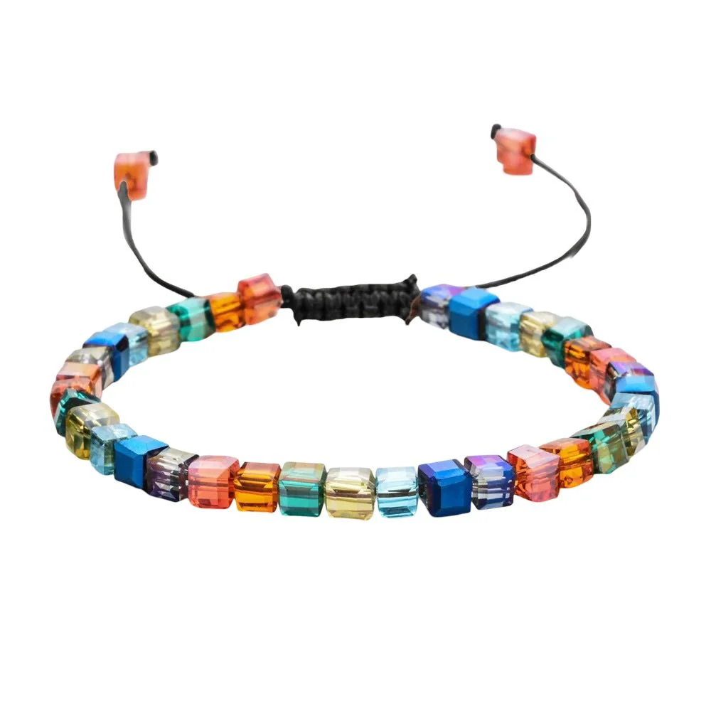 Bracelet en pierres de cristal autrichiennes, cordon, ajustable, modèle Lancel – Image 7