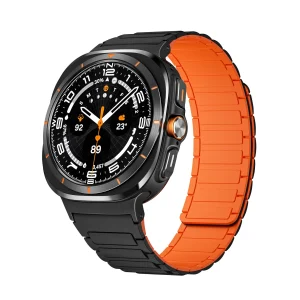 Bracelet en silicone magnétique, nouveau design, pour montre connectée, pour Samsung Galaxy Watch Ultra, modèle Nisto