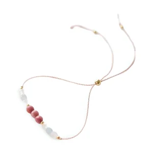 Bracelet fin en pierres naturelles, pour femme, modèle Dalina