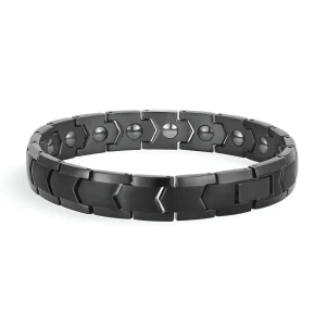 Bracelet magnétique, en titane, pour homme, modèle Hakon