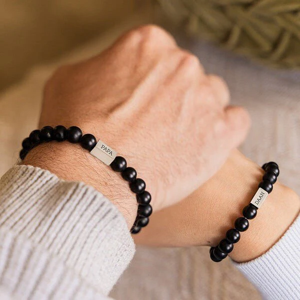 Bracelet personnalisé en pierres naturelles, mixte, modèle Zohar – Image 6
