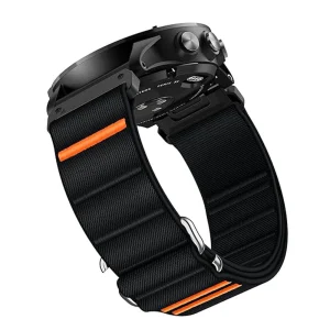 Bracelet pour montre connectée, en nylon résistant, avec attache tactique, compatible montres Garmin Quick Fit, modèle Galetos