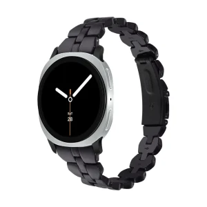 Bracelet Samsung Watch en résine colorée, maille chic et épaisse, boucle déployante en acier, accessoire Galaxy Watch 8 et Ultra, modèle Gaxie