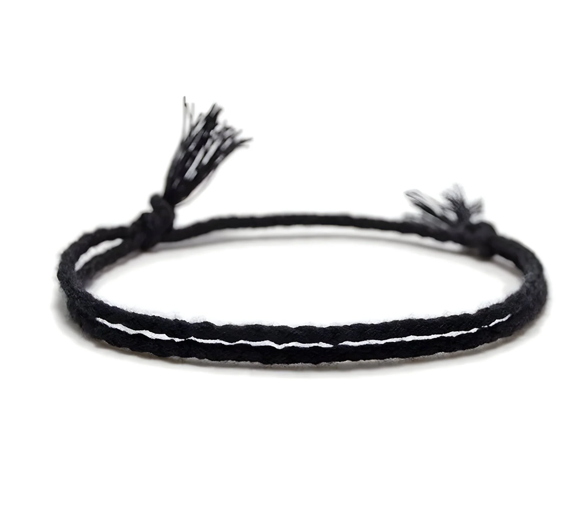 Trio de bracelets tibétains porte-bonheur, en coton, corde et argent, pour homme, modèle Stuart – Image 7