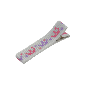 Barrette petites couronnes roses parmes