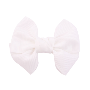 Barrette noeud blanc vintage