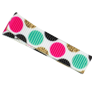 Barrette Gros pois multicolores
