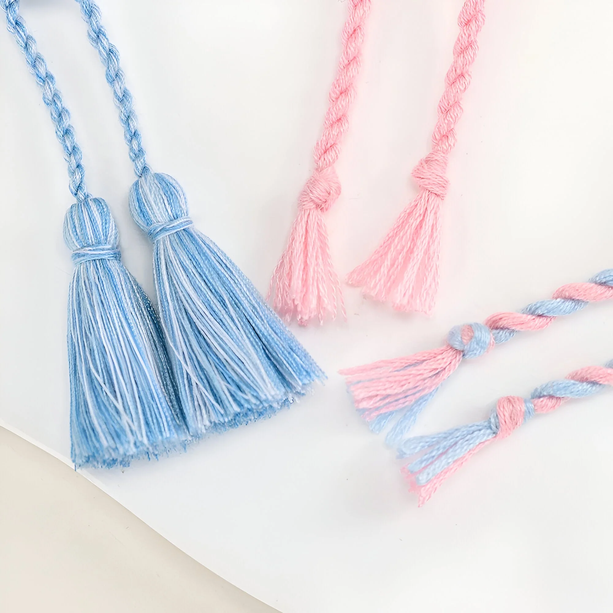 Trio de bracelets en coton tissé, motif papillons, pour femme, modèle Tisara – Image 4